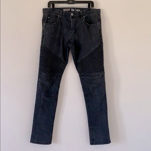 Decoy brand jeans from zumiez, black, mens 34 w